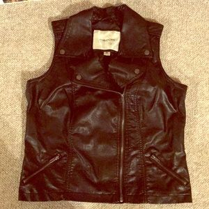 Edgy Pleather Moto Vest!